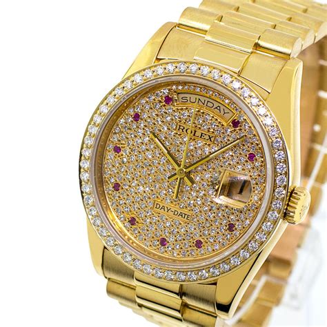 rolex day date diamonds